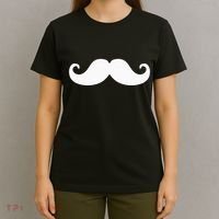 Mustache Trendy Hipster Funny Handlebar Mustache T-Shirt thumb 4