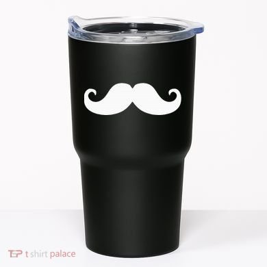Mustache Trendy Hipster Funny Handlebar Mustache Tumbler