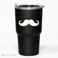 Mustache Trendy Hipster Funny Handlebar Mustache Tumbler thumb 0