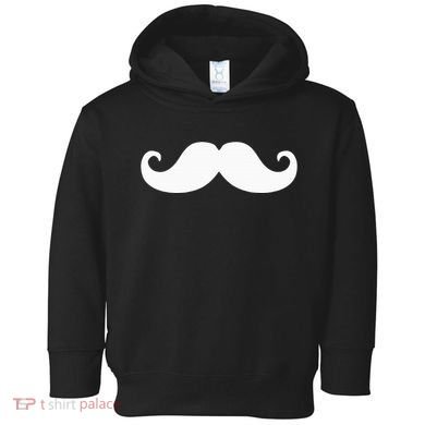 Mustache Trendy Hipster Funny Handlebar Mustache Toddler Hoodie