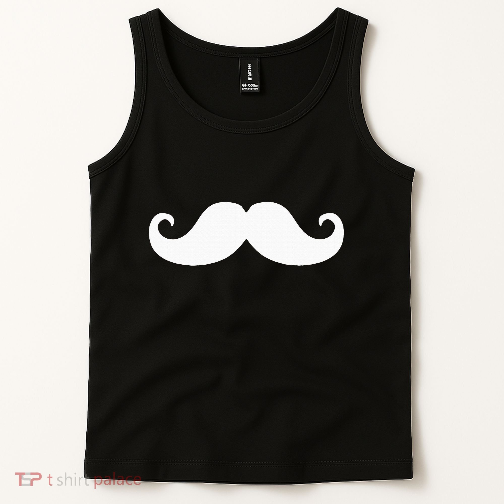 Mustache Trendy Hipster Funny Handlebar Mustache Tank Top