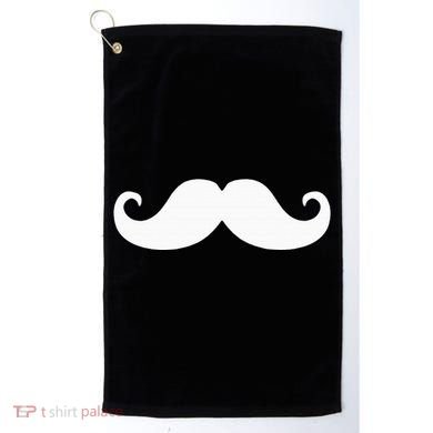 Mustache Trendy Hipster Funny Handlebar Mustache Golf Towel