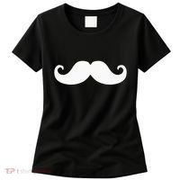Mustache Trendy Hipster Funny Handlebar Mustache Women's T-Shirt thumb 0