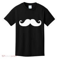 Mustache Trendy Hipster Funny Handlebar Mustache Kids T-Shirt thumb 0