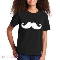 Mustache Trendy Hipster Funny Handlebar Mustache Kids T-Shirt thumb 2