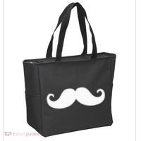 Mustache Trendy Hipster Funny Handlebar Mustache Tote Bag thumb 2