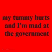 My Tummy Hurts And IM Mad At The Government Santa Hat thumb 1