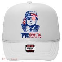 Merica Trump Happy 4th Of July Trump American Flag Fun Hat thumb 0
