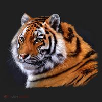 Majestic Tiger Head Women's Sweatshirt thumb 2