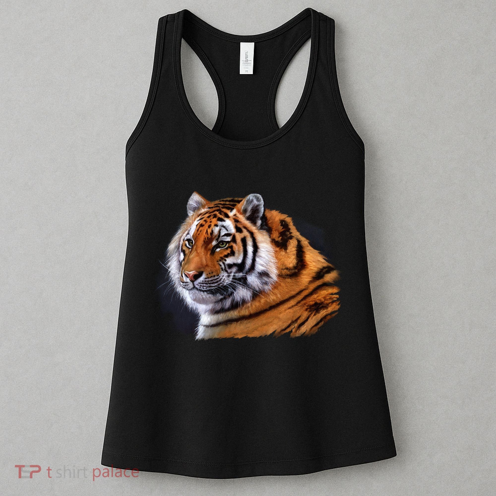 Majestic Tiger Head Women's Tank Top