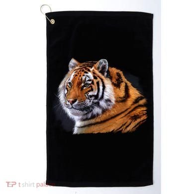 Majestic Tiger Head Golf Towel