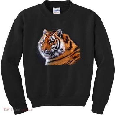 Majestic Tiger Head Kids Sweatshirt