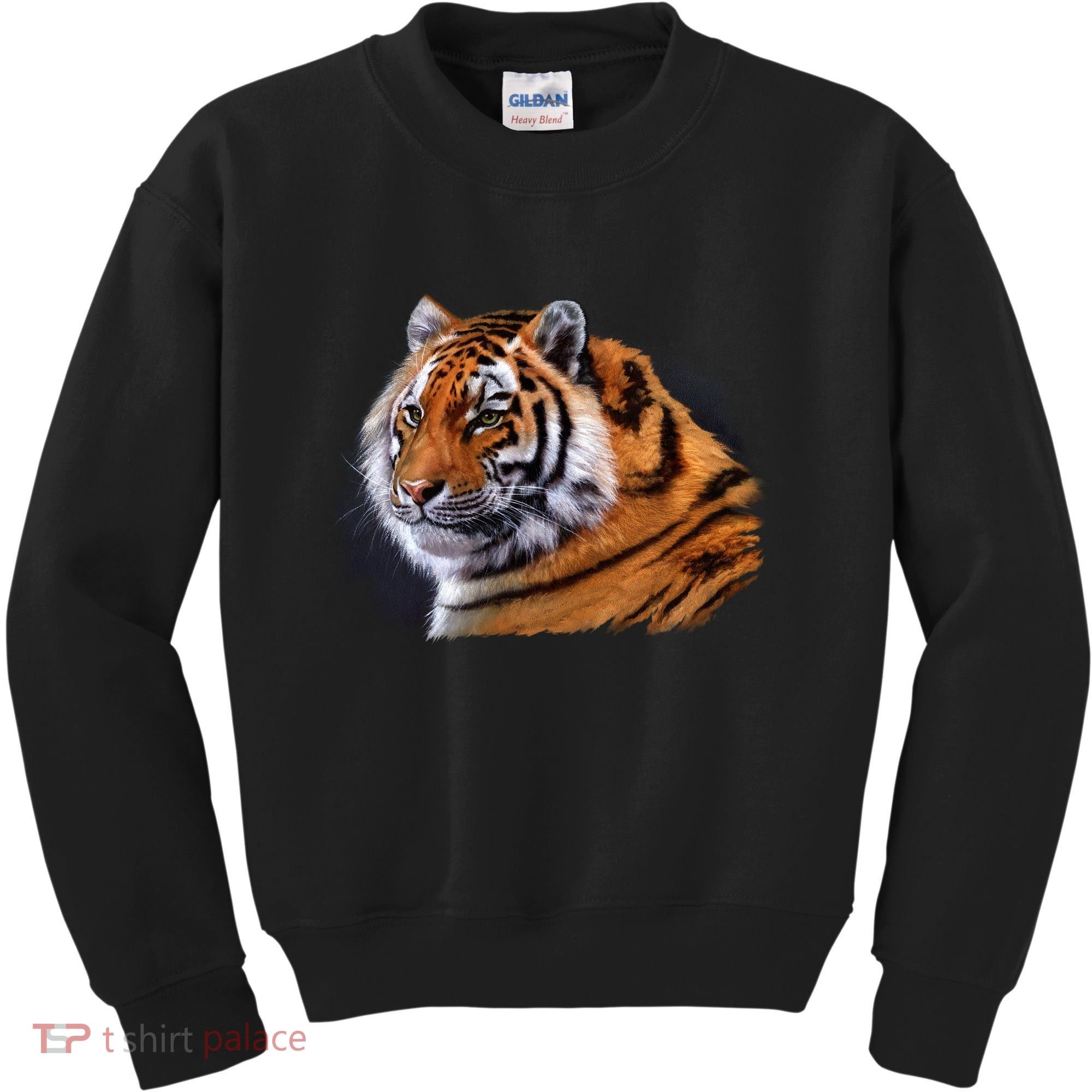 Majestic Tiger Head Kids Sweatshirt