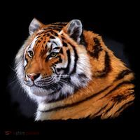 Majestic Tiger Head Kids Sweatshirt thumb 2