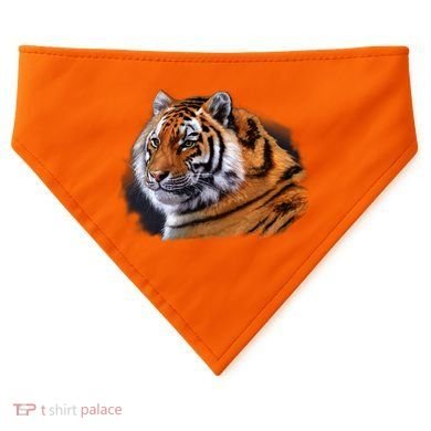Majestic Tiger Head USA-Made Doggie Bandana