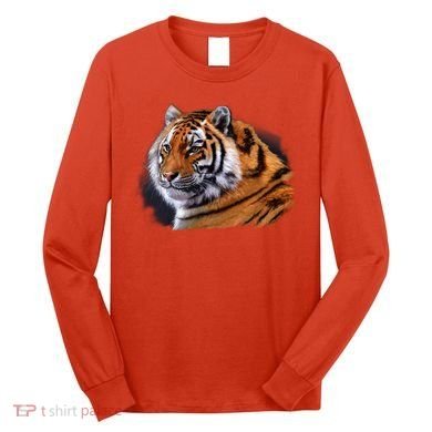Majestic Tiger Head Long Sleeve Shirt