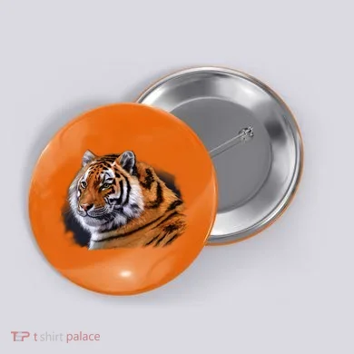 Majestic Tiger Head Button