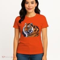 Majestic Tiger Head Women's T-Shirt thumb 4