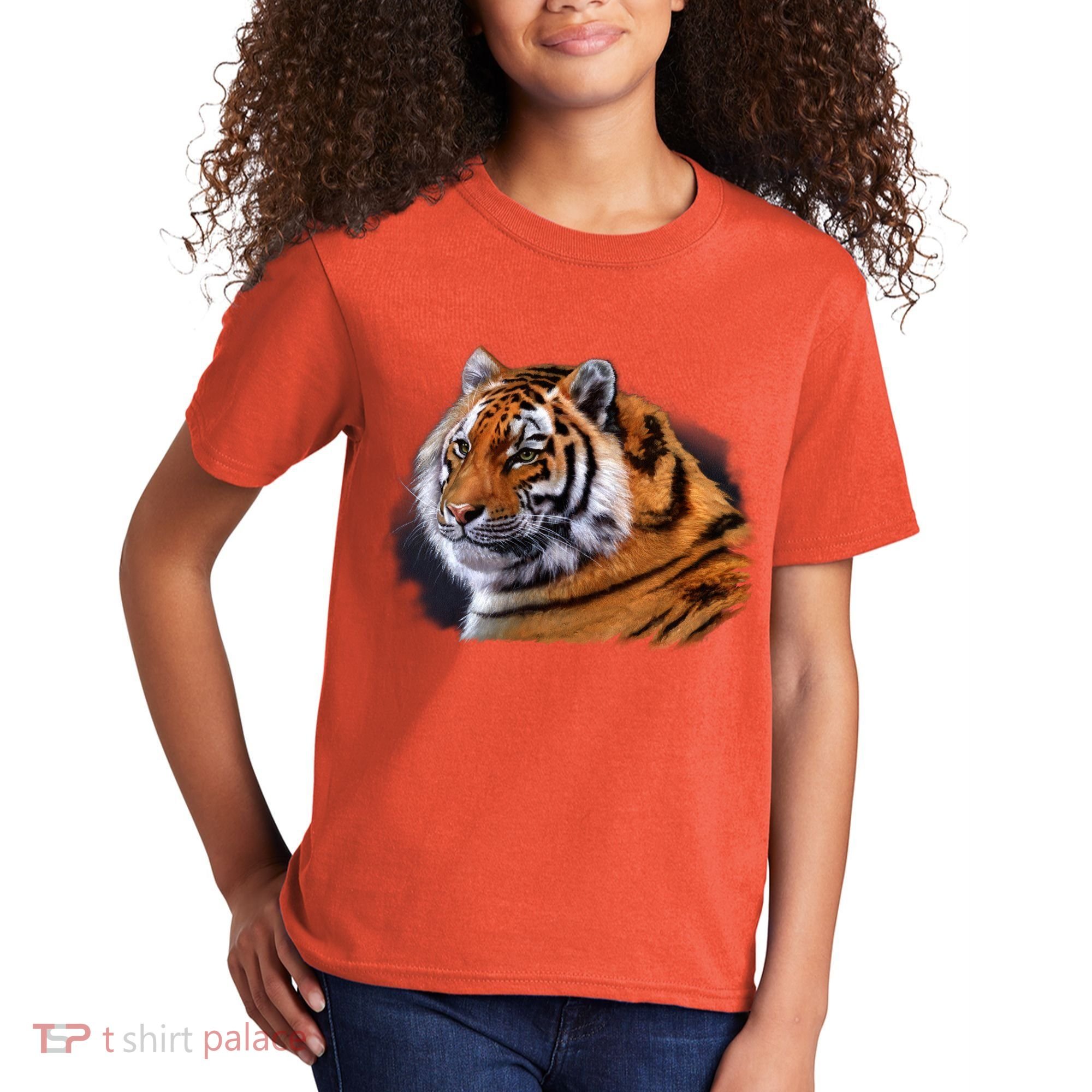 Majestic Tiger Head Kids T-Shirt