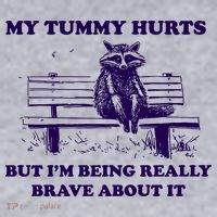 My Tummy Hurts But IM Being Really Brave About It Women's Sweatshirt thumb 2