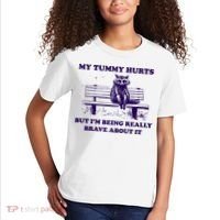 My Tummy Hurts But IM Being Really Brave About It Kids T-Shirt thumb 2
