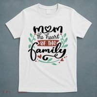 Mom The Heart Of The Family Cute Gift T-Shirt thumb 5