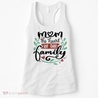 Mom The Heart Of The Family Cute Gift Women's Tank Top thumb 0