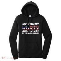 My Tummy Hurts And I'm Mad At The Government Women's Hoodie thumb 0