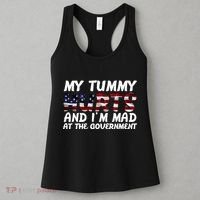 My Tummy Hurts And I'm Mad At The Government Women's Tank Top thumb 3