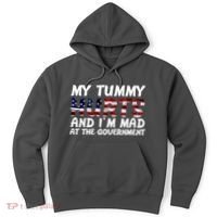 My Tummy Hurts And I'm Mad At The Government Hoodie thumb 0