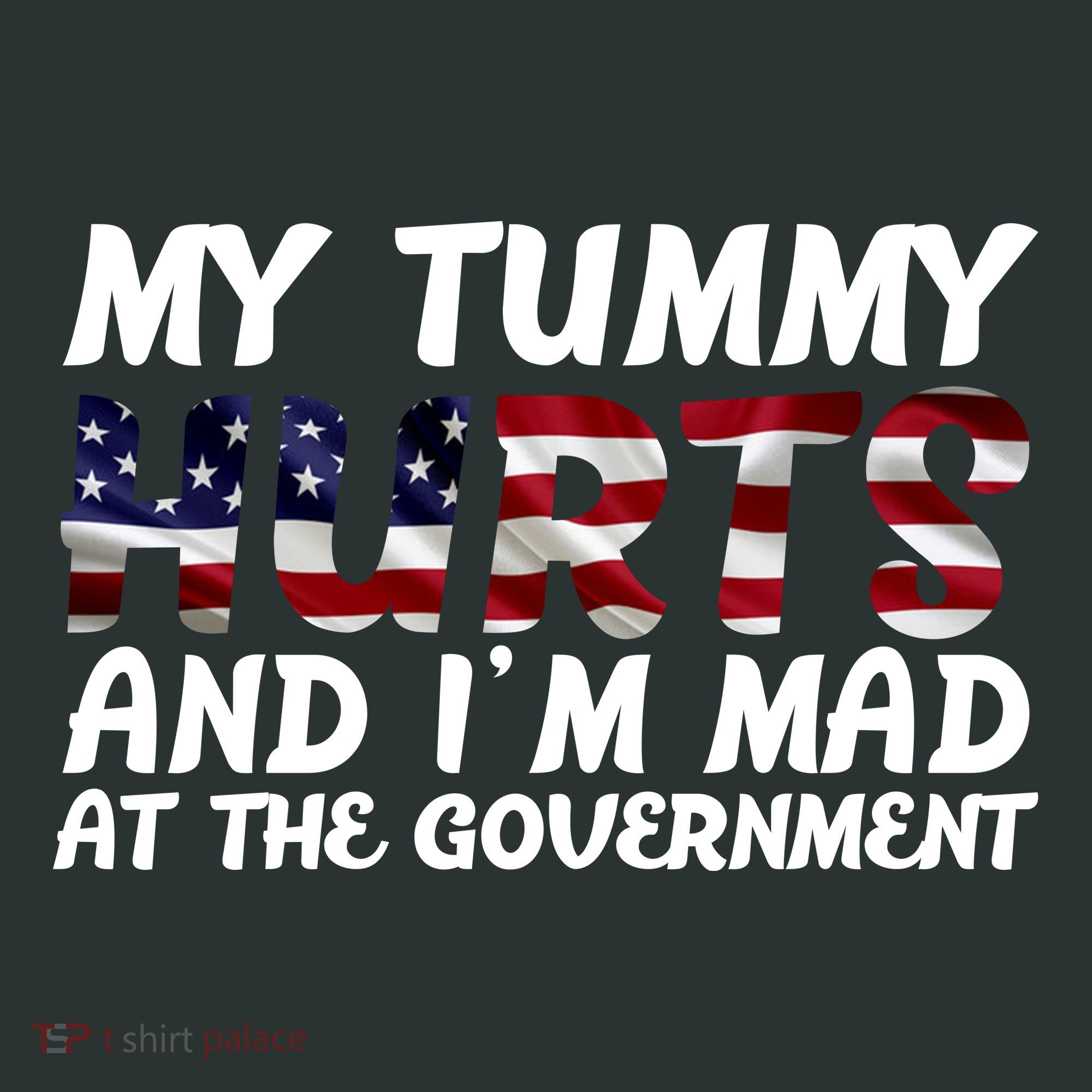 My Tummy Hurts And I'm Mad At The Government T-Shirt
