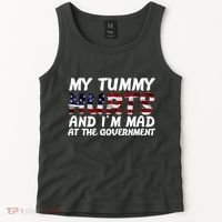My Tummy Hurts And I'm Mad At The Government Tank Top thumb 2