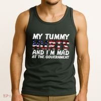 My Tummy Hurts And I'm Mad At The Government Tank Top thumb 3