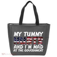 My Tummy Hurts And I'm Mad At The Government Tote Bag thumb 0