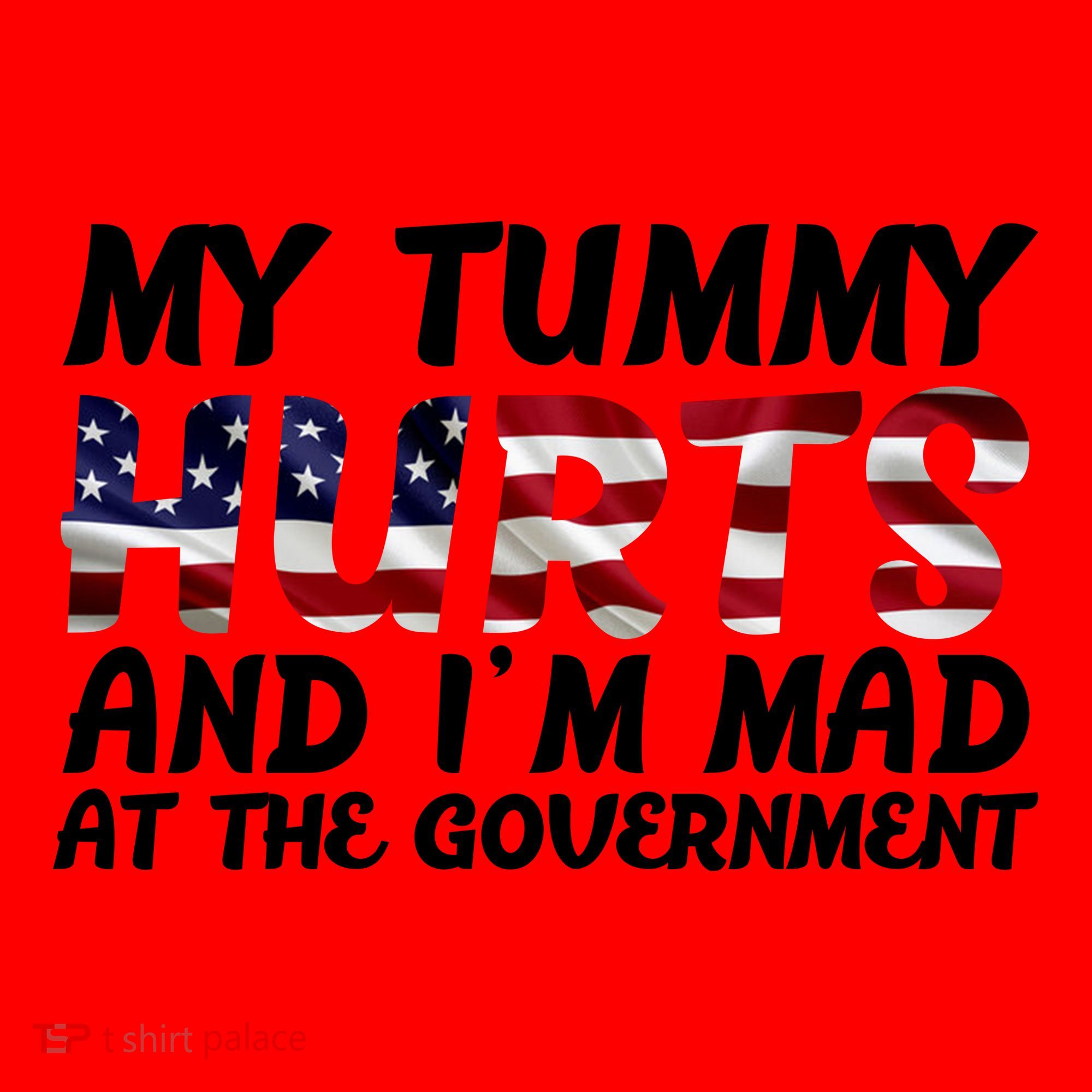 My Tummy Hurts And I'm Mad At The Government Santa Hat