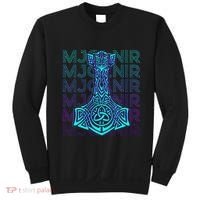 Mjolnir Thor Hammer Norse Mythology Retro Sweatshirt thumb 0