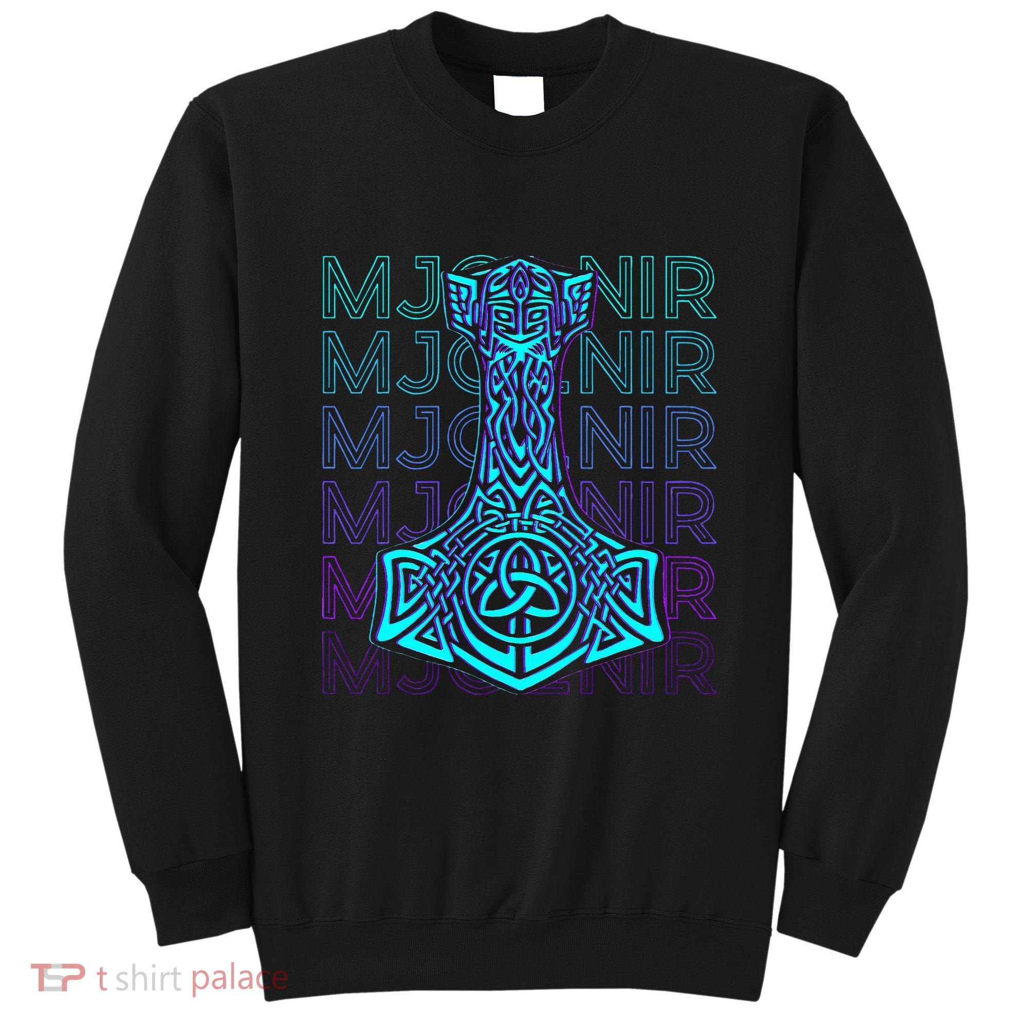 Mjolnir Thor Hammer Norse Mythology Retro Sweatshirt