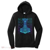 Mjolnir Thor Hammer Norse Mythology Retro Women's Hoodie thumb 0