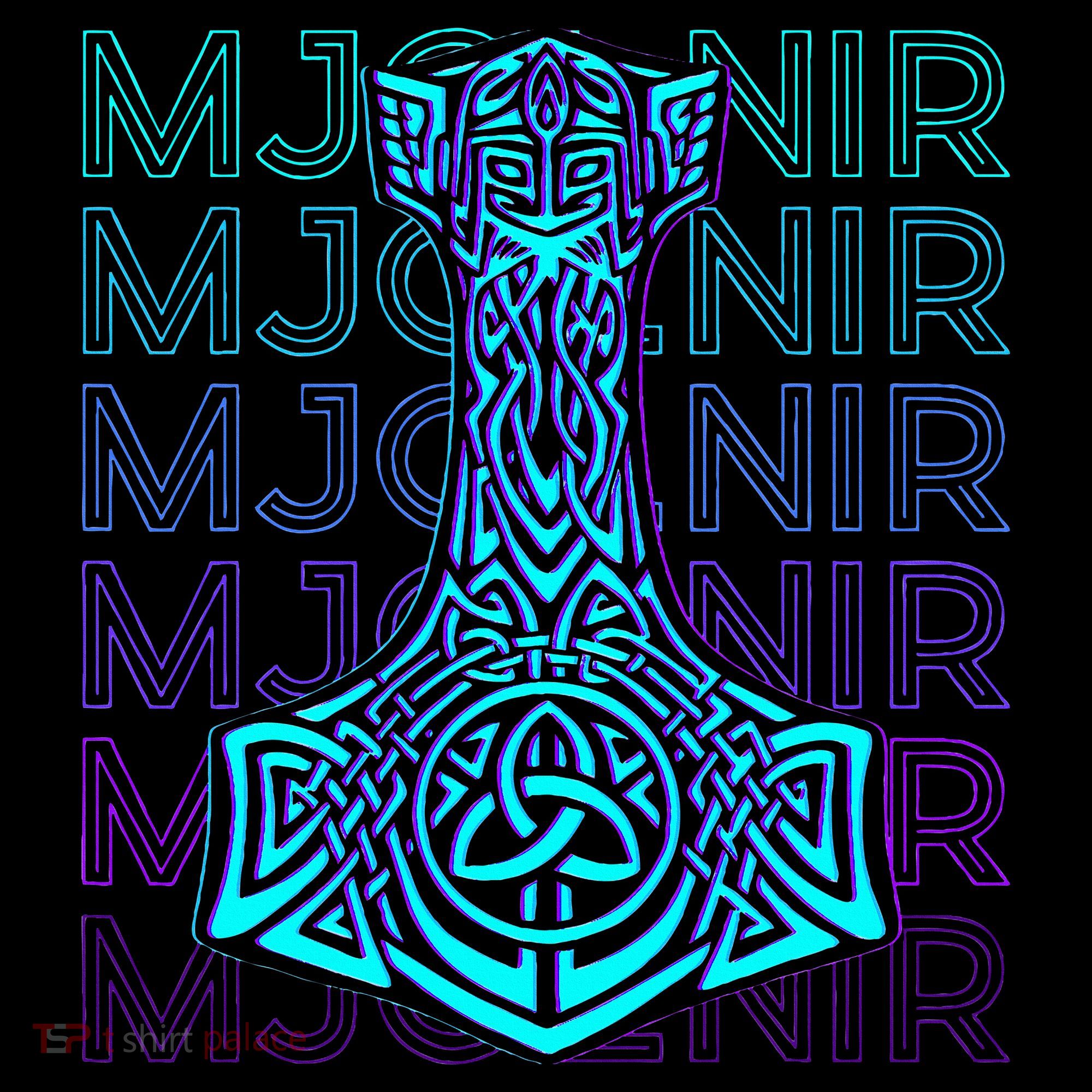 Mjolnir Thor Hammer Norse Mythology Retro Women's Hoodie