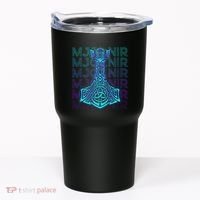 Mjolnir Thor Hammer Norse Mythology Retro Tumbler thumb 0