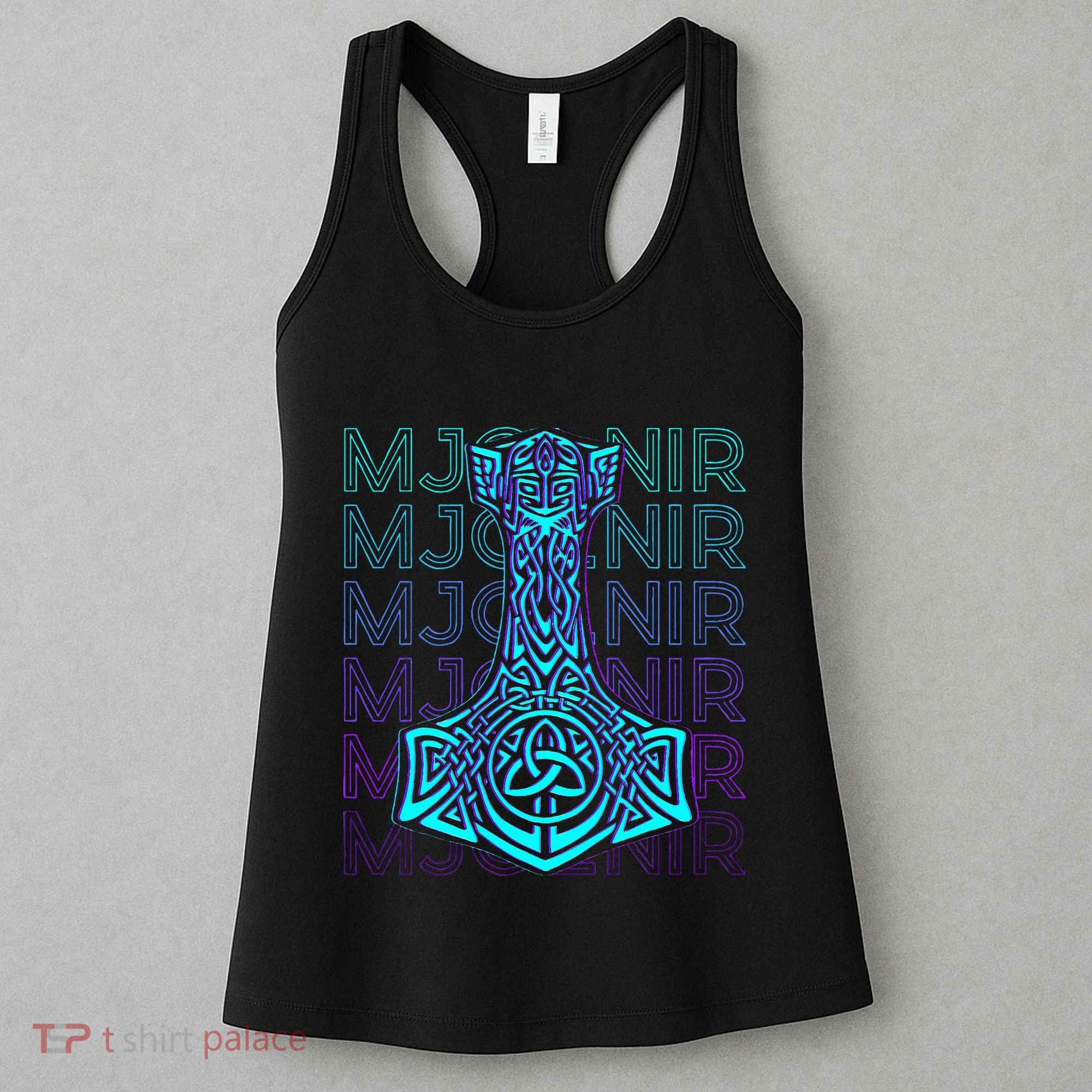 Mjolnir Thor Hammer Norse Mythology Retro Women's Tank Top