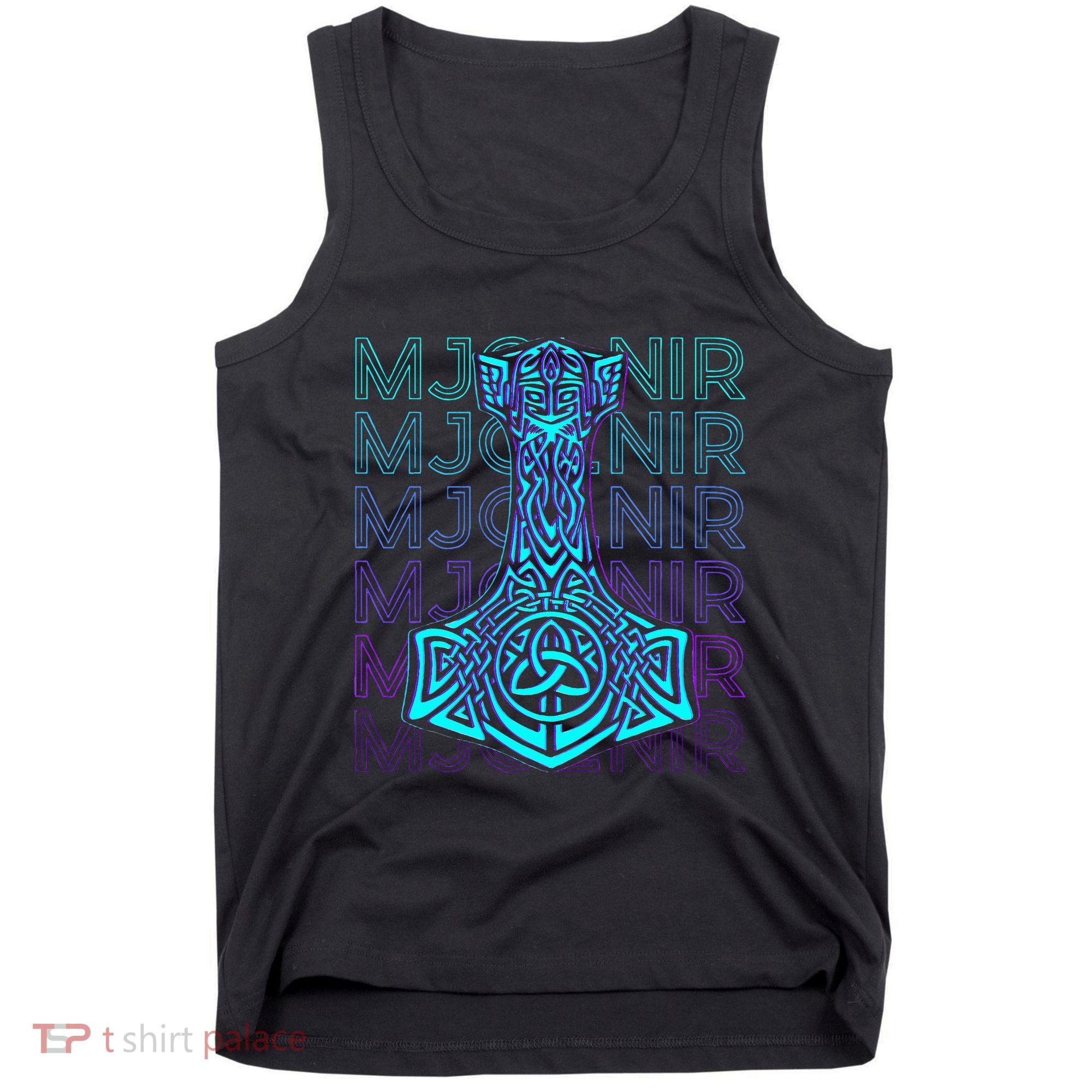 Mjolnir Thor Hammer Norse Mythology Retro Tank Top