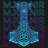 Mjolnir Thor Hammer Norse Mythology Retro Tank Top thumb 6