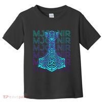 Mjolnir Thor Hammer Norse Mythology Retro Toddler T-Shirt thumb 0