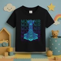 Mjolnir Thor Hammer Norse Mythology Retro Toddler T-Shirt thumb 3