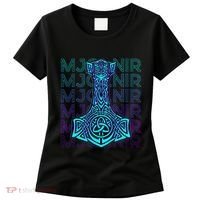 Mjolnir Thor Hammer Norse Mythology Retro Women's T-Shirt thumb 0