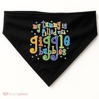 My Tummy Is Filled With Giggle Bubbles USA-Made Doggie Bandana thumb 0