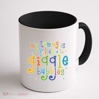 My Tummy Is Filled With Giggle Bubbles Coffee Mug thumb 1