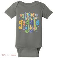 My Tummy Is Filled With Giggle Bubbles Baby Bodysuit thumb 0