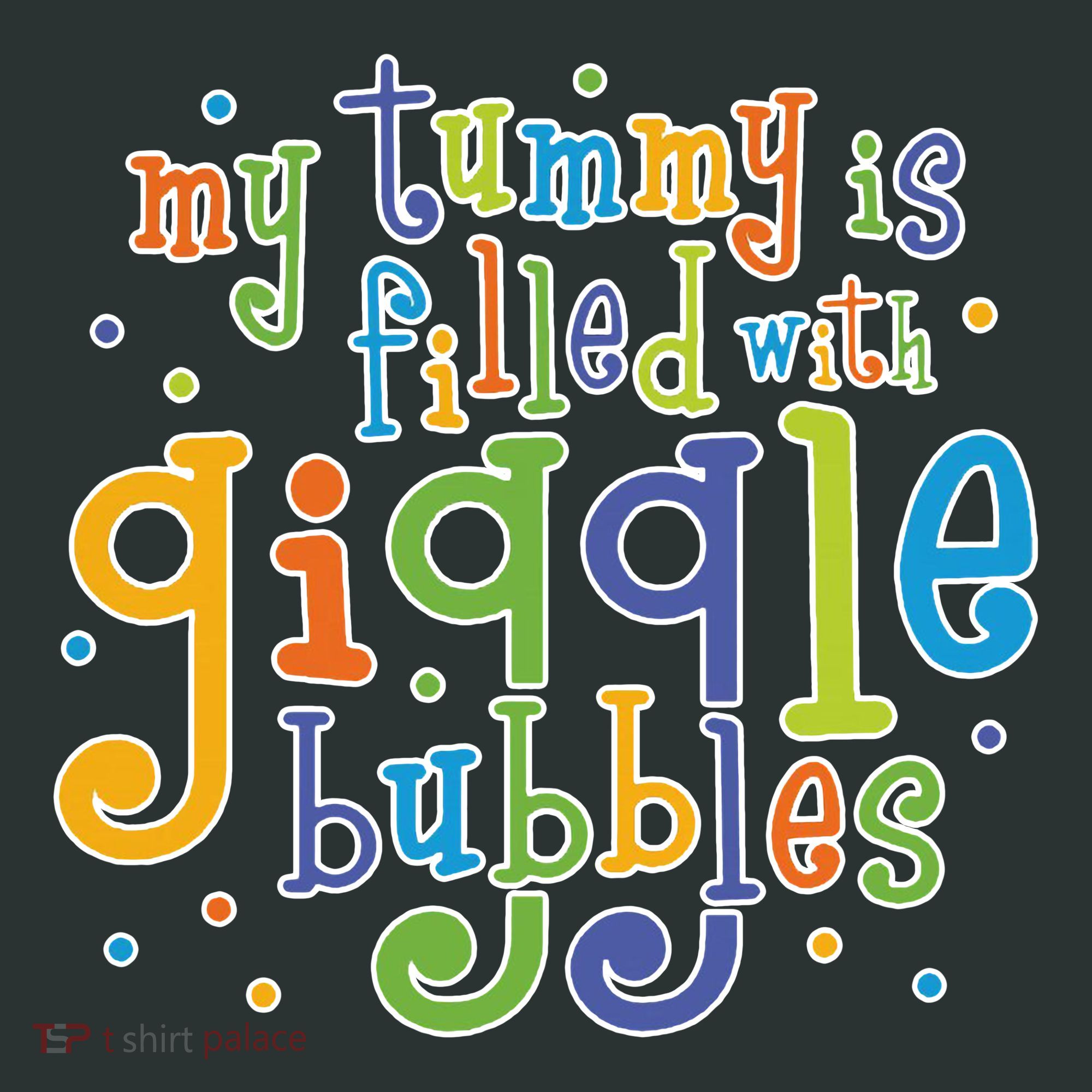 My Tummy Is Filled With Giggle Bubbles Baby Bodysuit